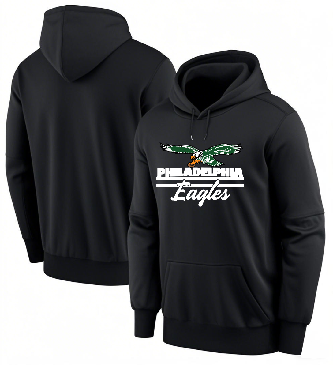 Men 2025 Philadelphia Eagles black hoodie style 6->philadelphia eagles->NFL Jersey